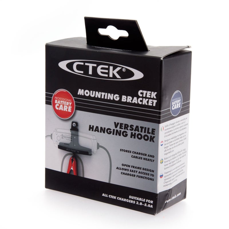 CTEK MOUNTING Bracket / CT5 MOUNTING Bracket, Practical & Secure Storage for Your CTEK Battery Charger, Compatible with CTEK Chargers from 3.8 Amp to 5 Amp, Provides Easy Access to Charger Functions